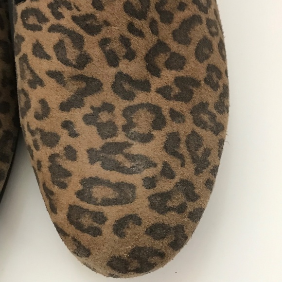 MUNRO Jerrie Leopard Loafer Suede Comfort Flats Black Tan Women’s Size 13 - Picture 11 of 16